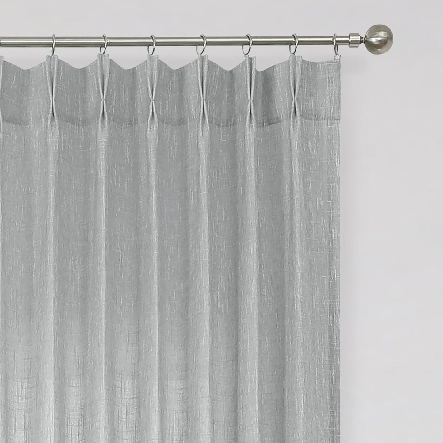 Pinch Pleat Sheer Curtains 42x95, 2 Panels