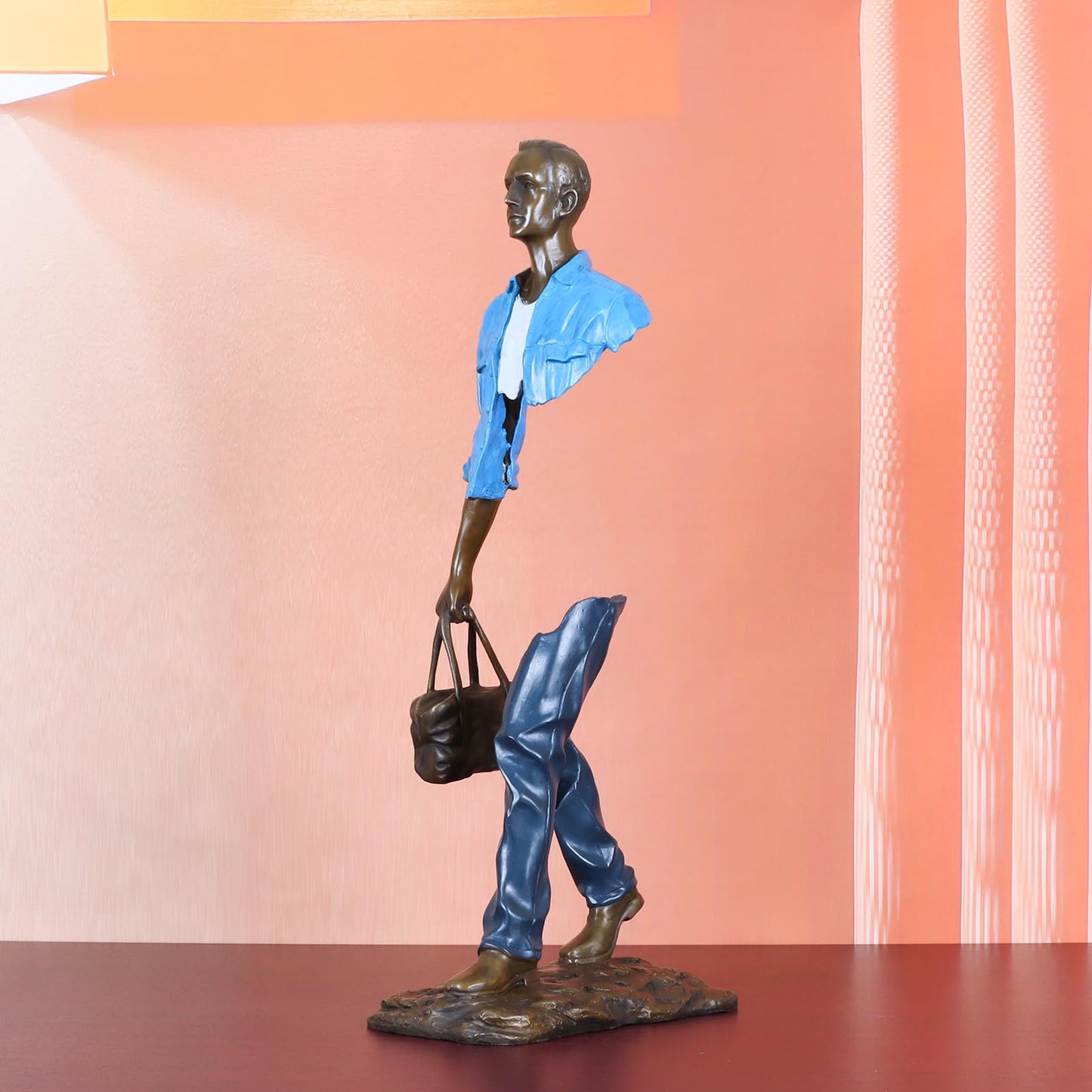 Traveler Man Bronze Statue – Large