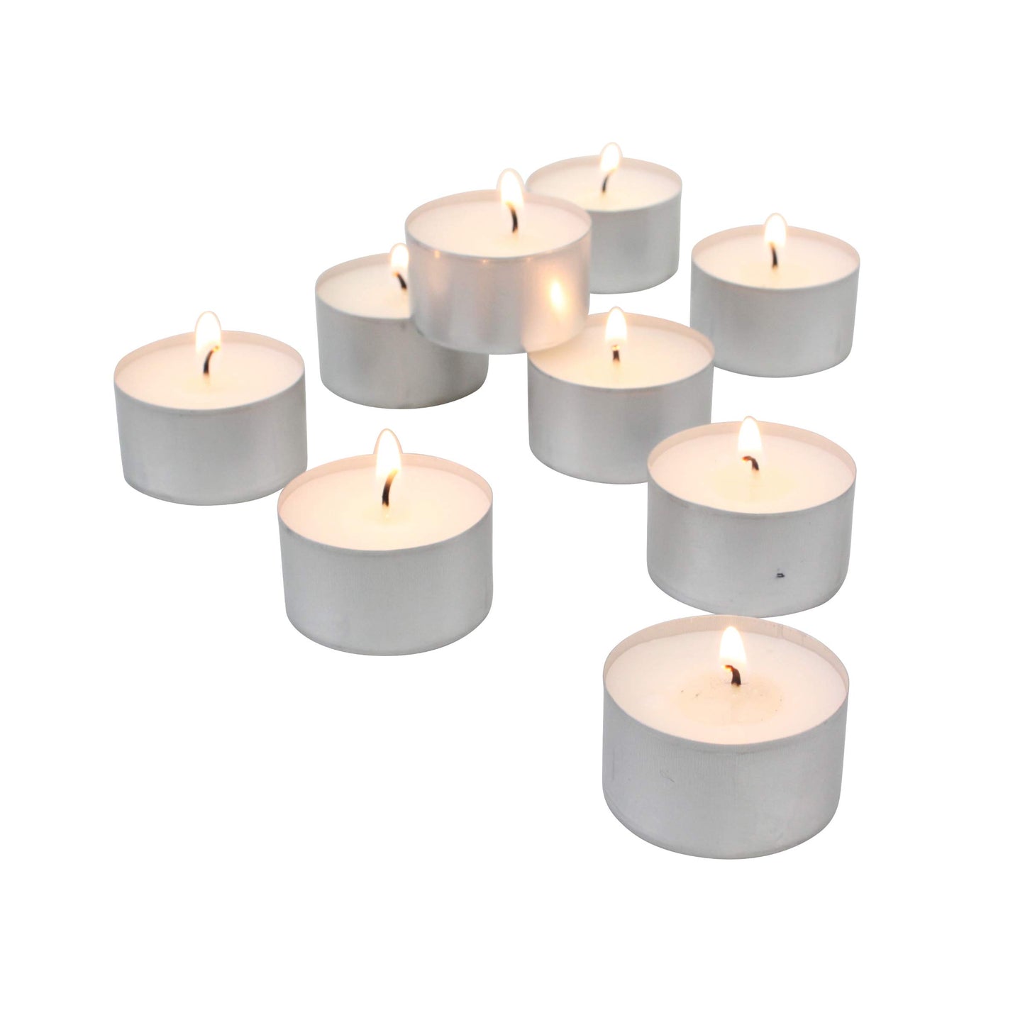 Stonebriar Unscented Long Burning White Tealight Candles