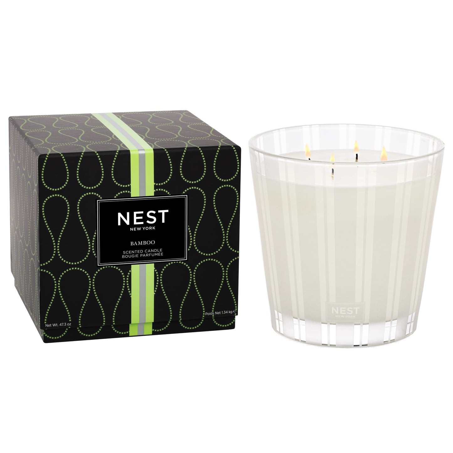 NEST Moroccan Amber 4-Wick Candle, 43.7 oz