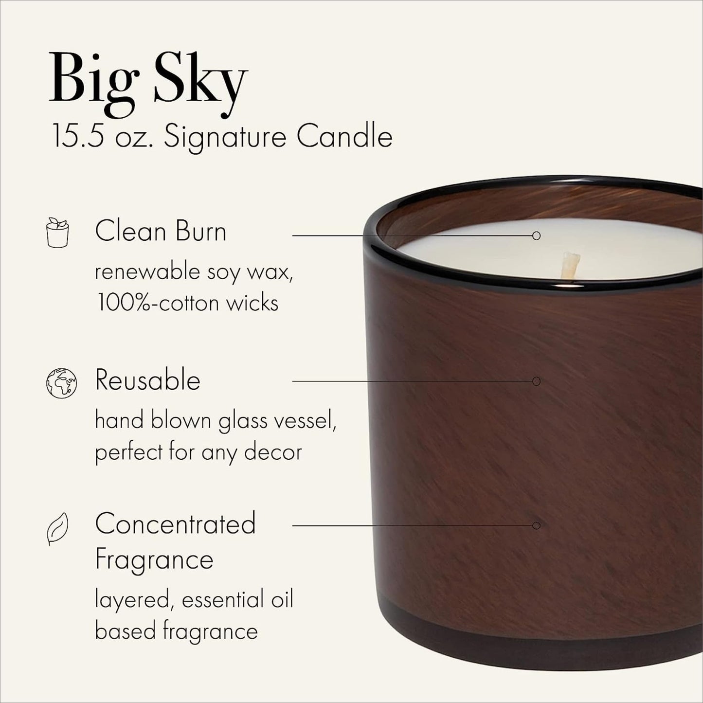 LAFCO Big Sky Candle, 2-Pack, 15.5 oz