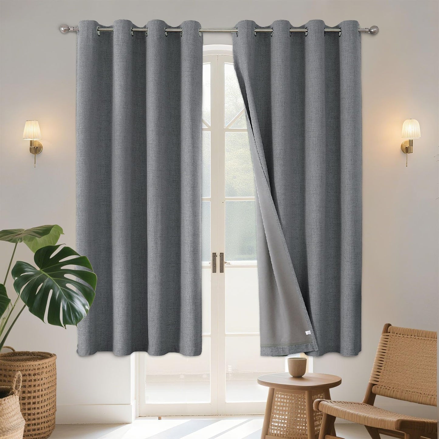 Joydeco Blackout Curtains 96", 2 Panels