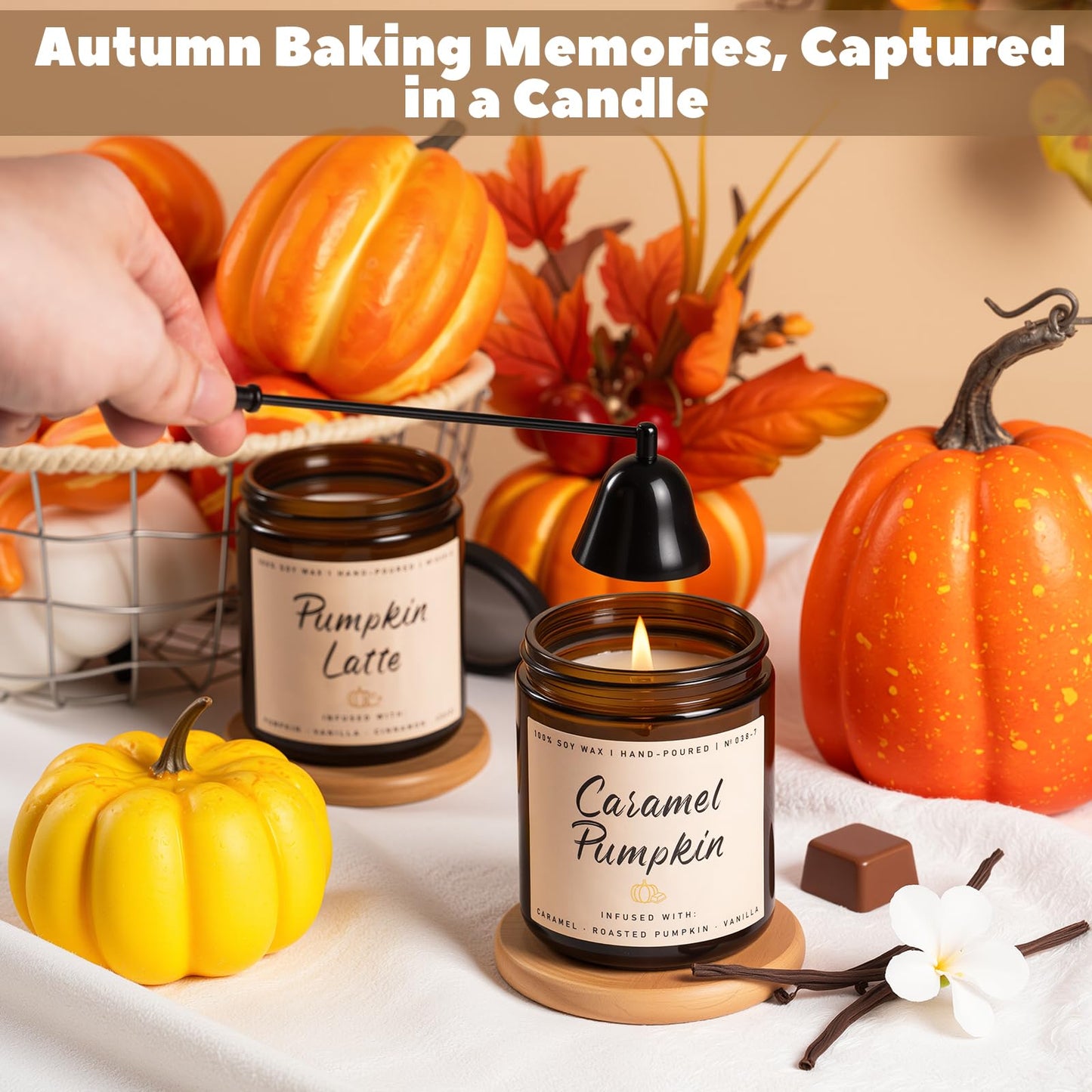 Auelife 4-Pack Fall Scented Candles