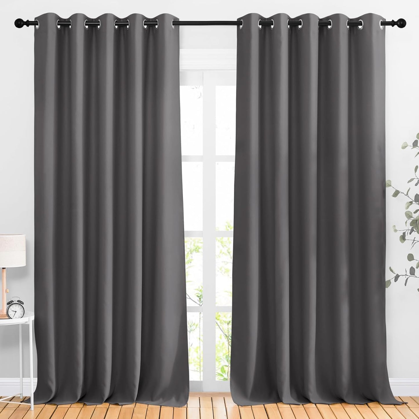NICETOWN Blackout Curtains 42x63" Black