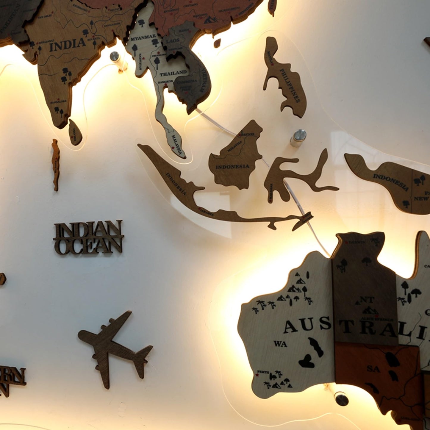 3D LED World Map – Medium