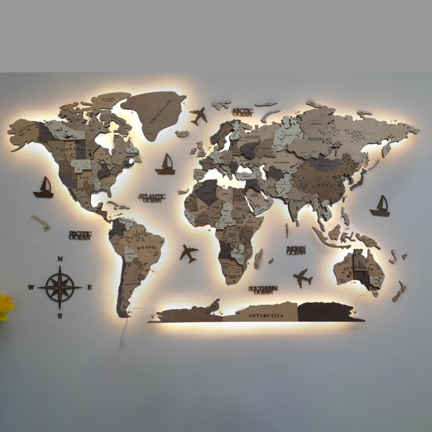 3D LED World Map – Medium