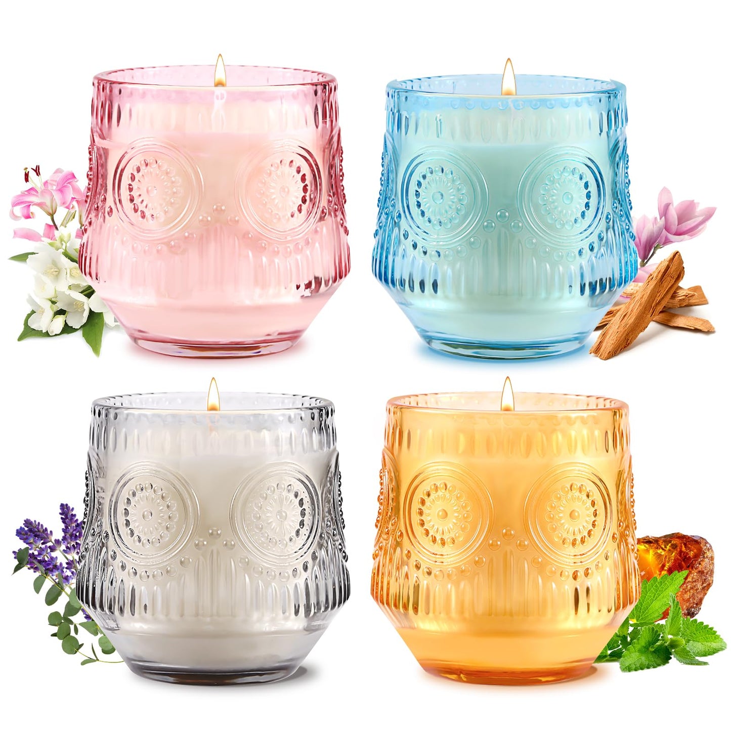 Auelife 4-Pack Fall Scented Candles