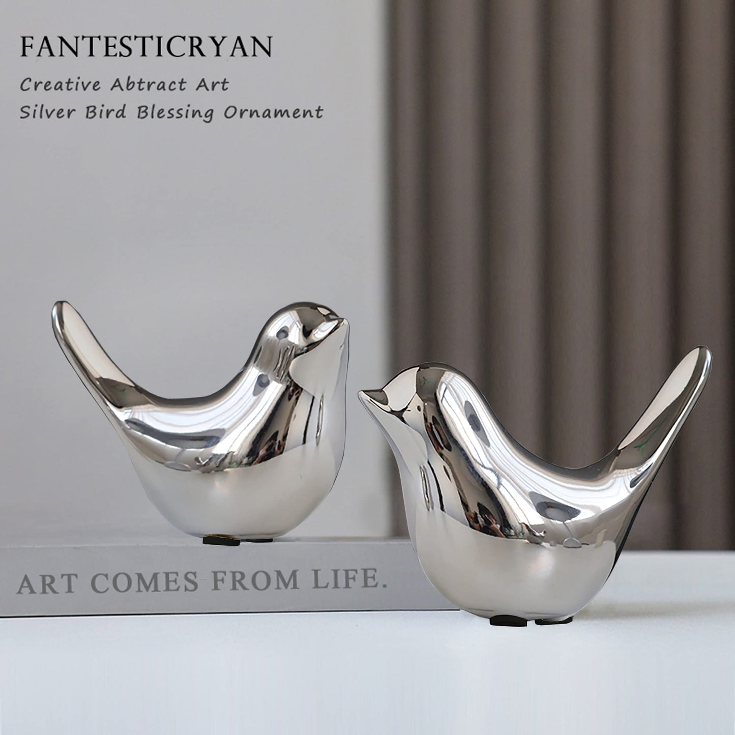 FANTESTICRYAN Gold Bird Statues
