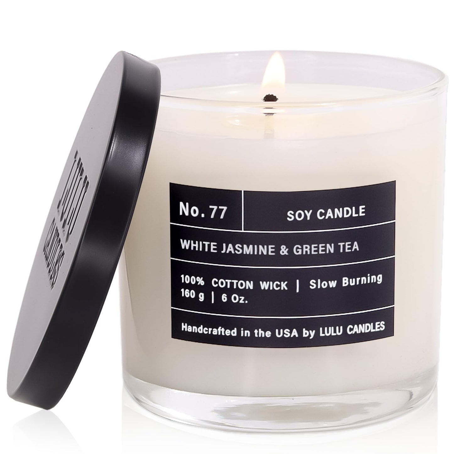 Lulu Jasmine, Oud & Sandalwood Candle, 62 oz