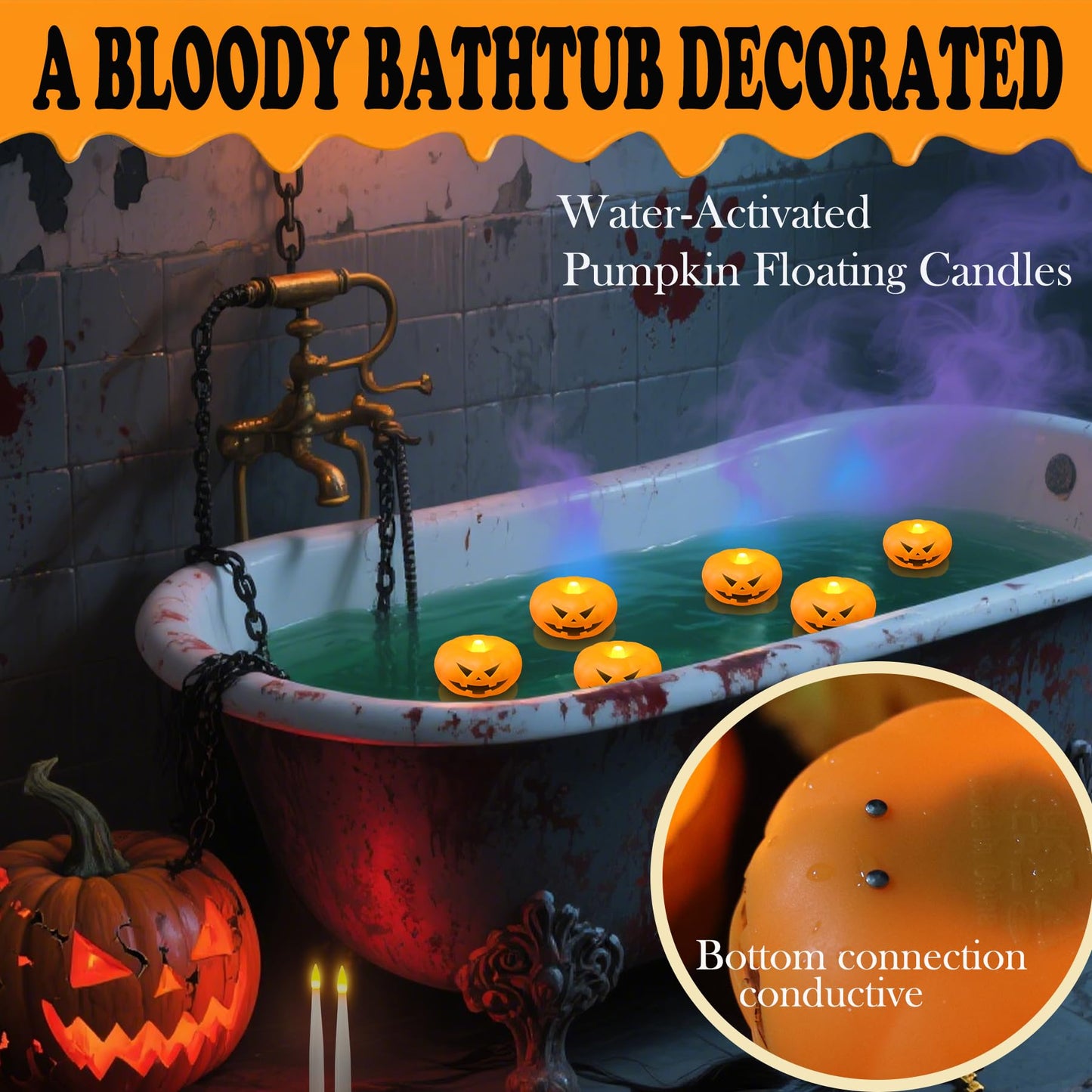 Halloween Decorations, 20 PCs Floating Candles