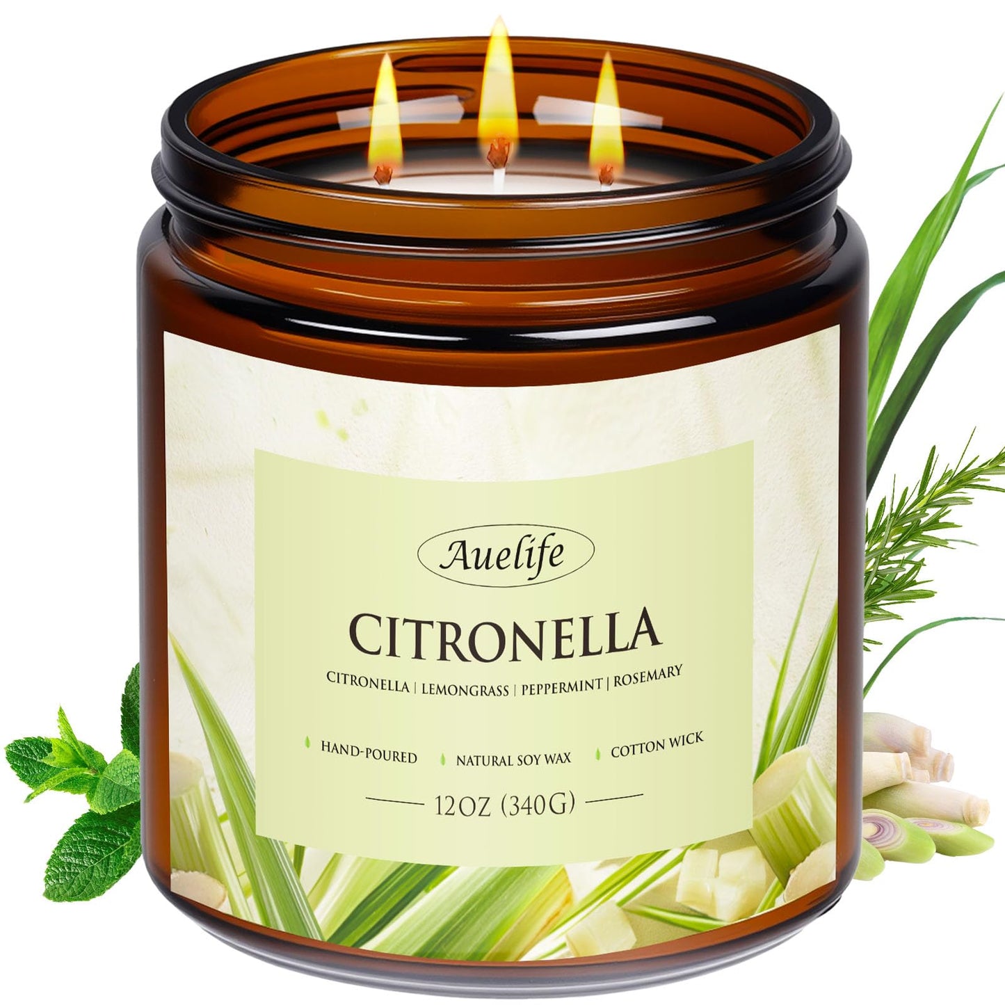 Auelife 4-Pack Fall Scented Candles