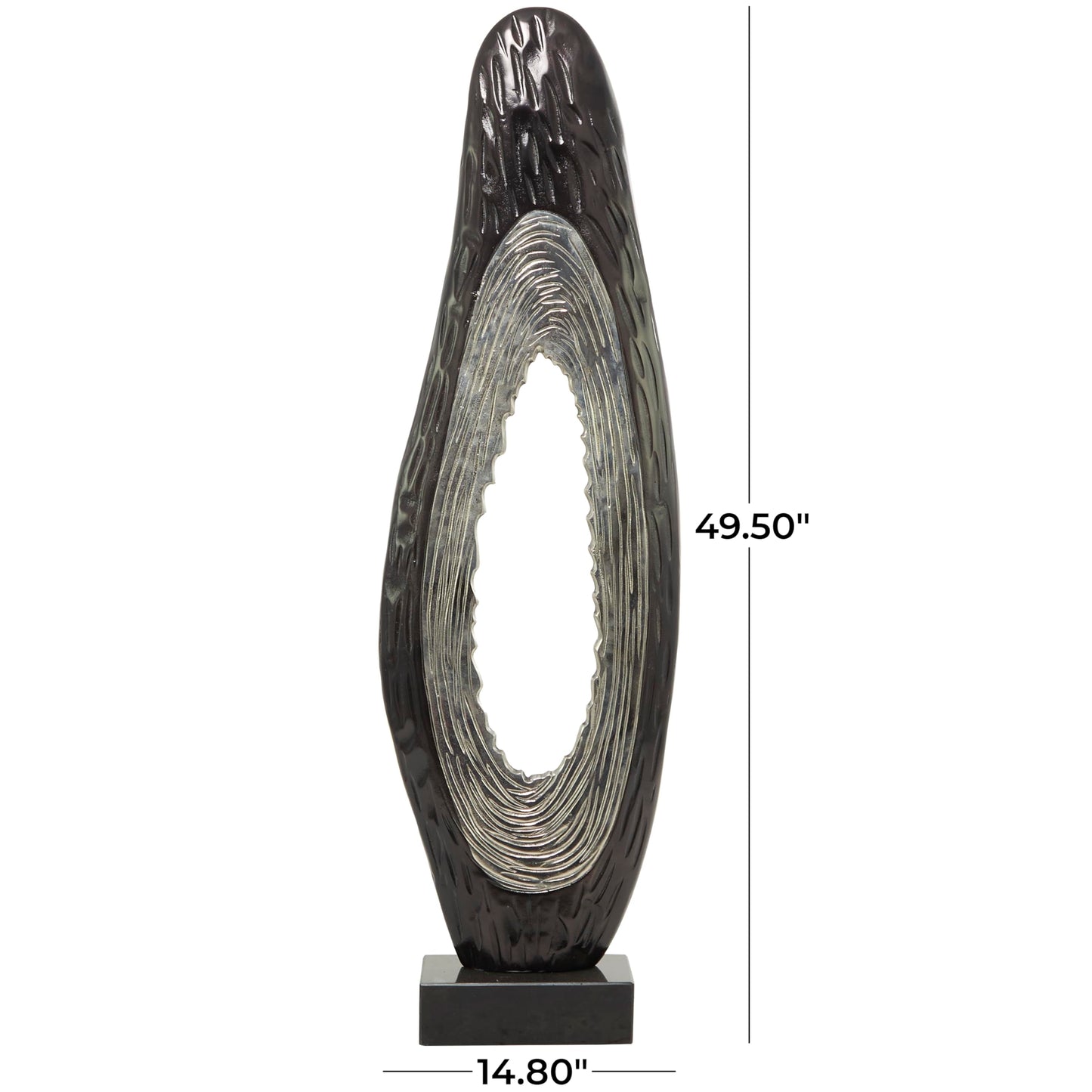 Deco 79 Teardrop Sculpture 50"