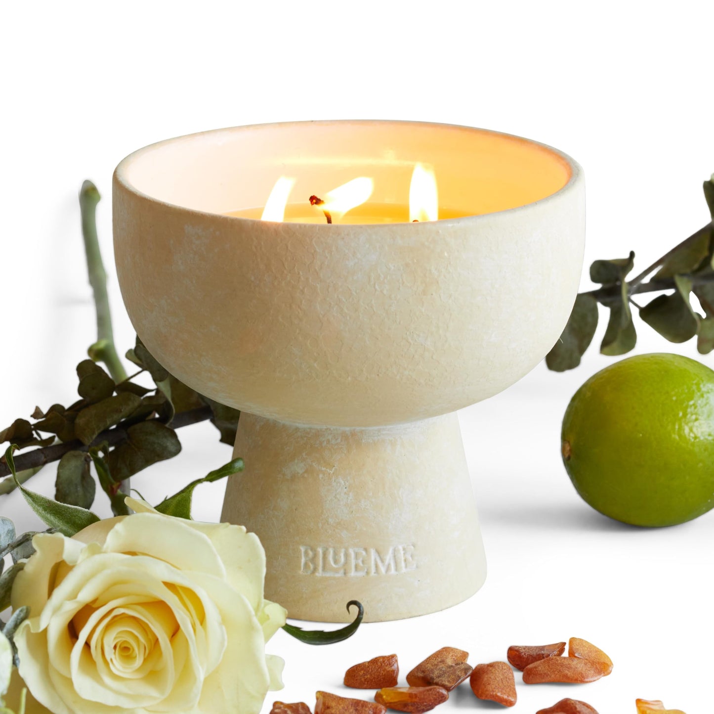 BLUEME 6-Wick Bergamot & Musk Candle