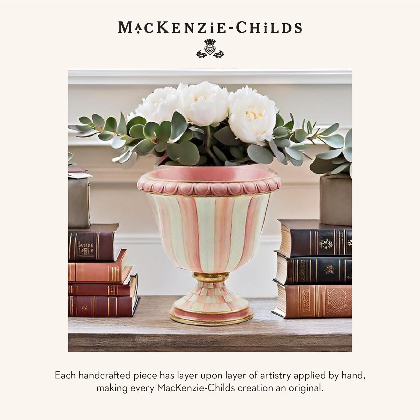 MACKENZIE-CHILDS Urn – Black & White