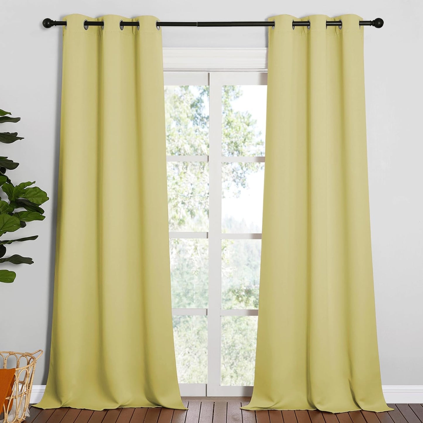 NICETOWN Blackout Curtains 42x63" Black