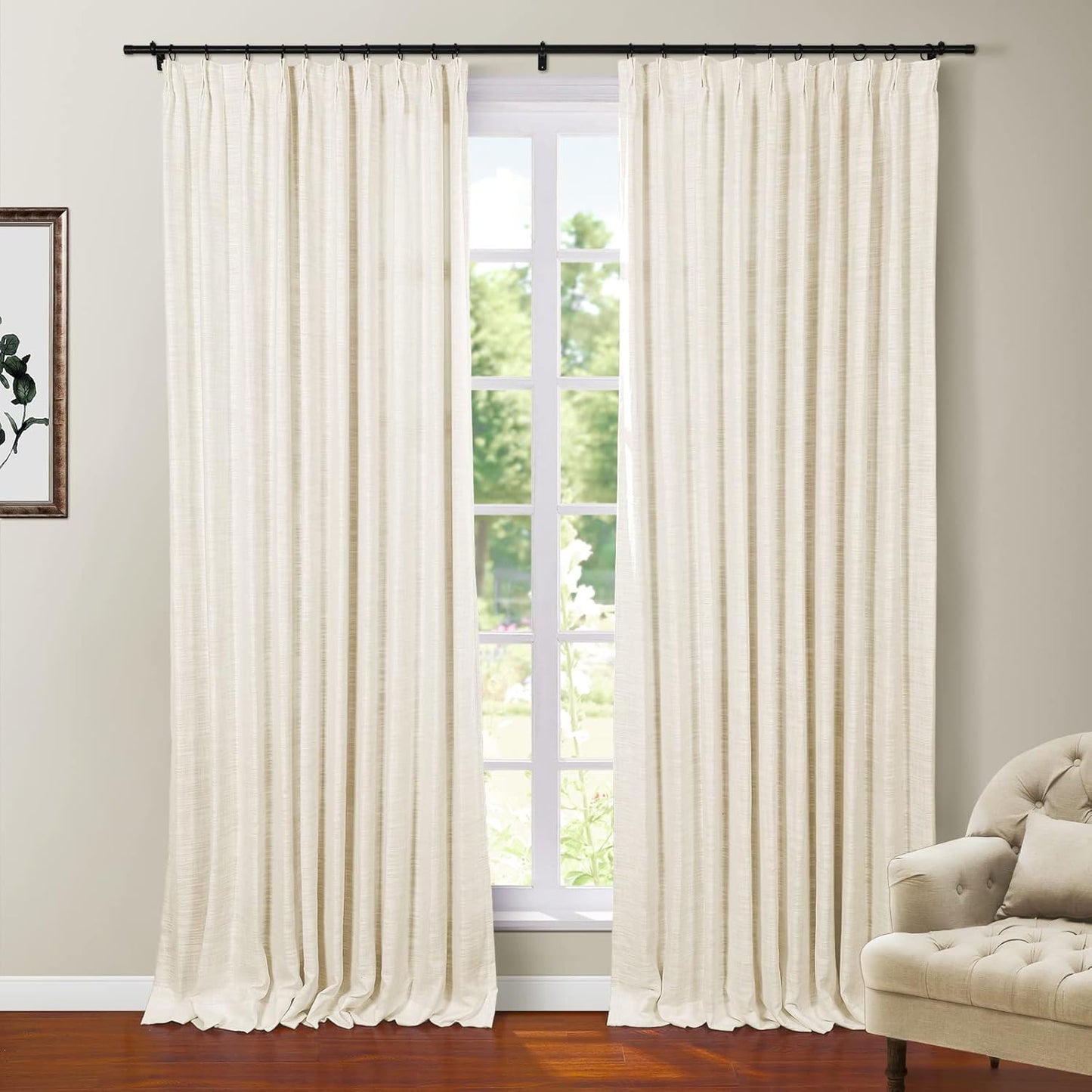 TWOPAGES Polyester Linen Heavy Weight Blackout