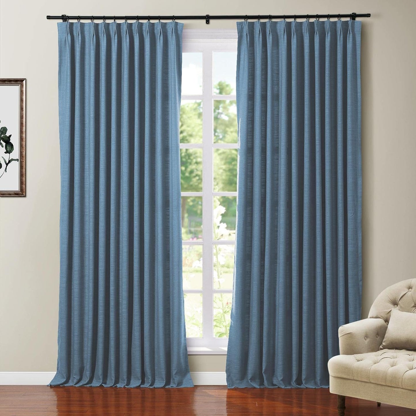TWOPAGES Polyester Linen Heavy Weight Blackout