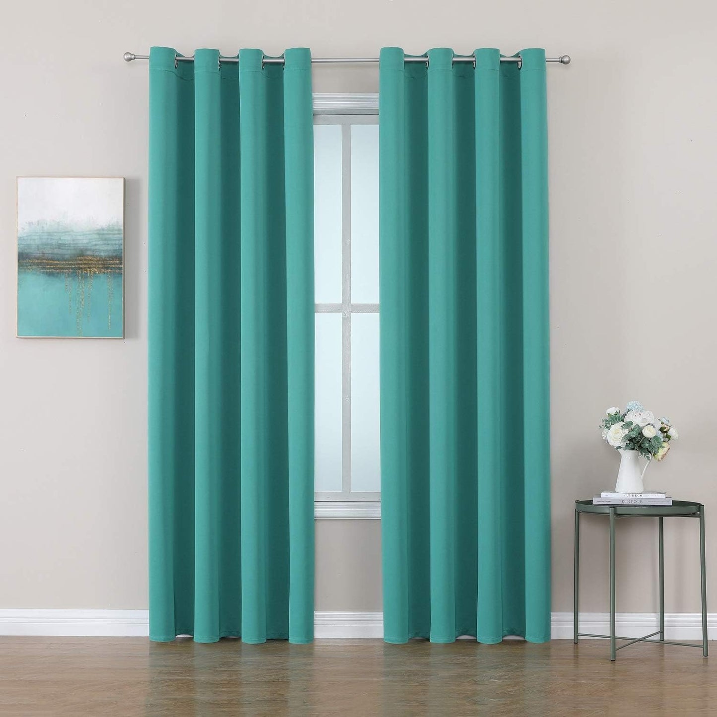 ChrisDowa Blackout Curtains 42x63" Grey, 2 Panels
