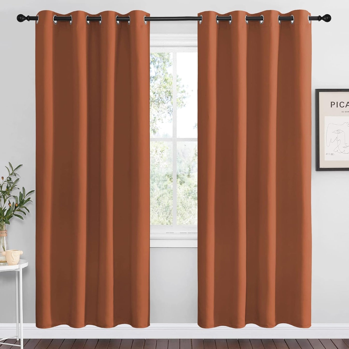NICETOWN Blackout Curtains 42x63" Black