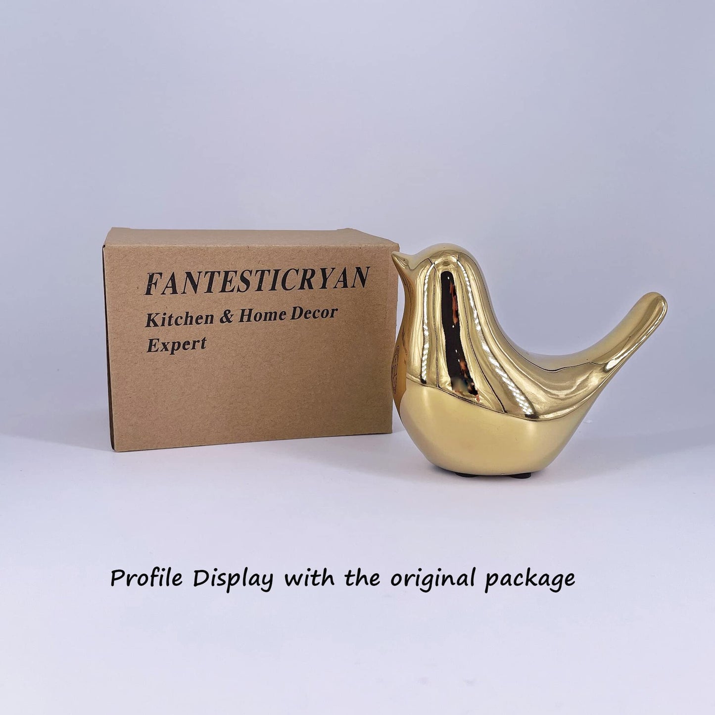 FANTESTICRYAN Gold Bird Statues