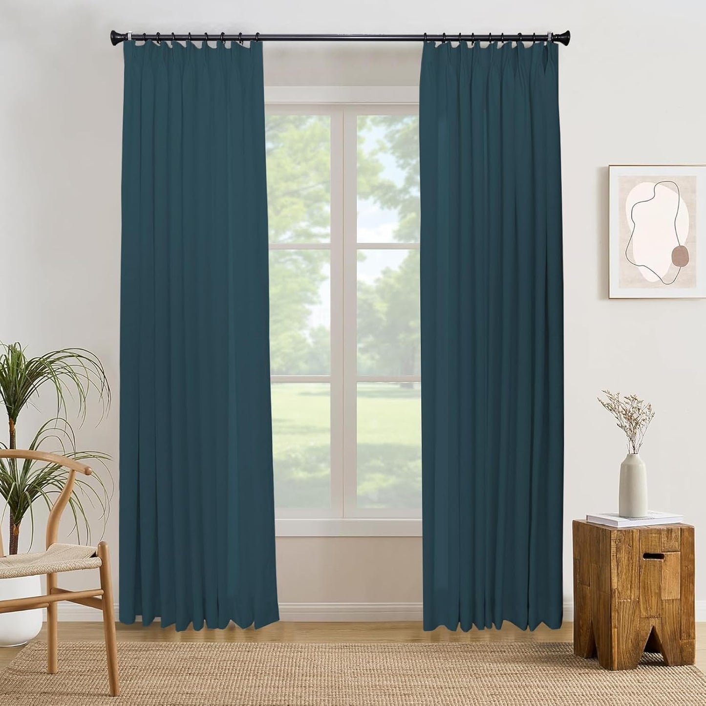 Pinch Pleat Curtain Natural LinenRoom Curtain