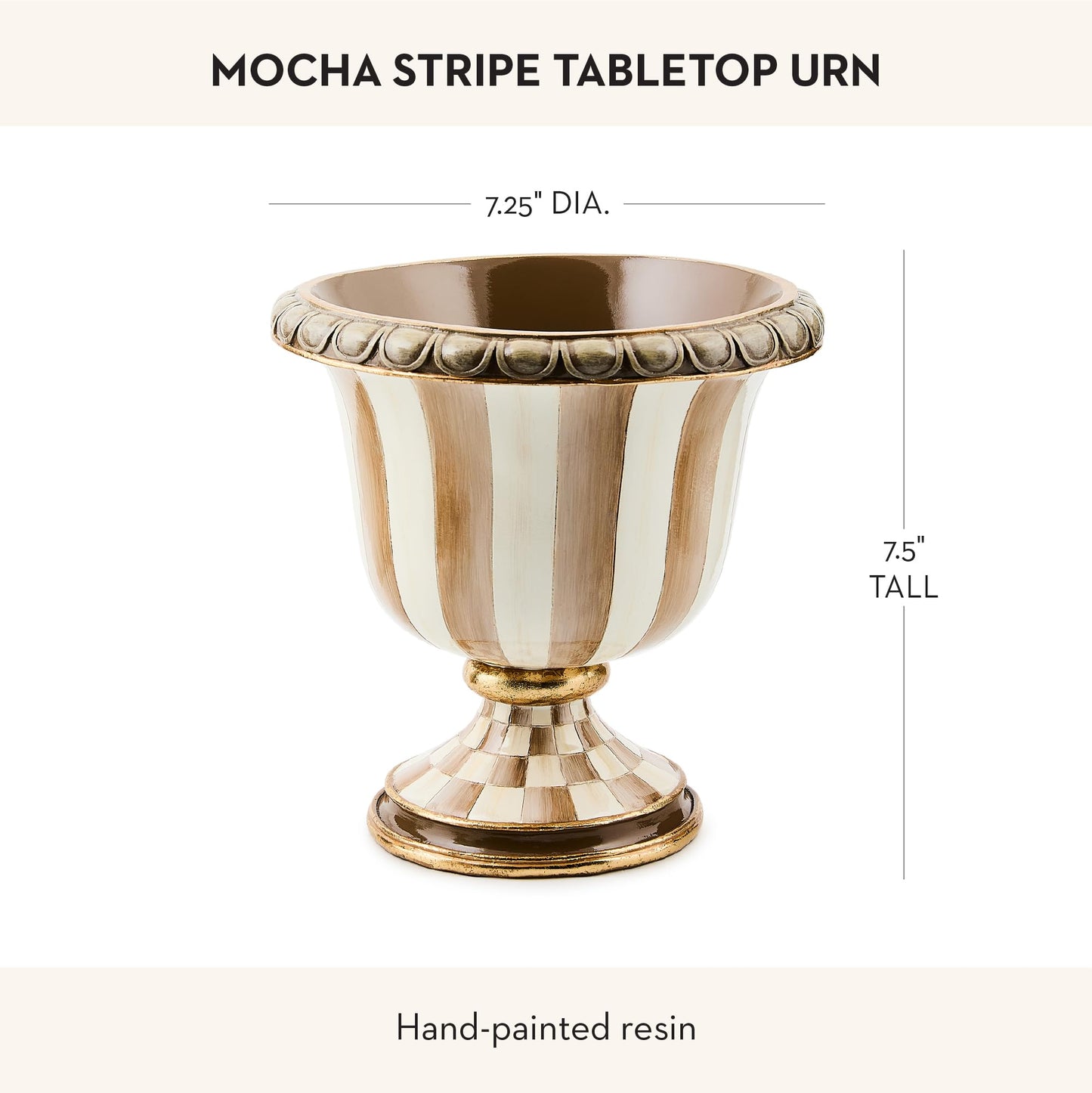MACKENZIE-CHILDS Urn – Black & White