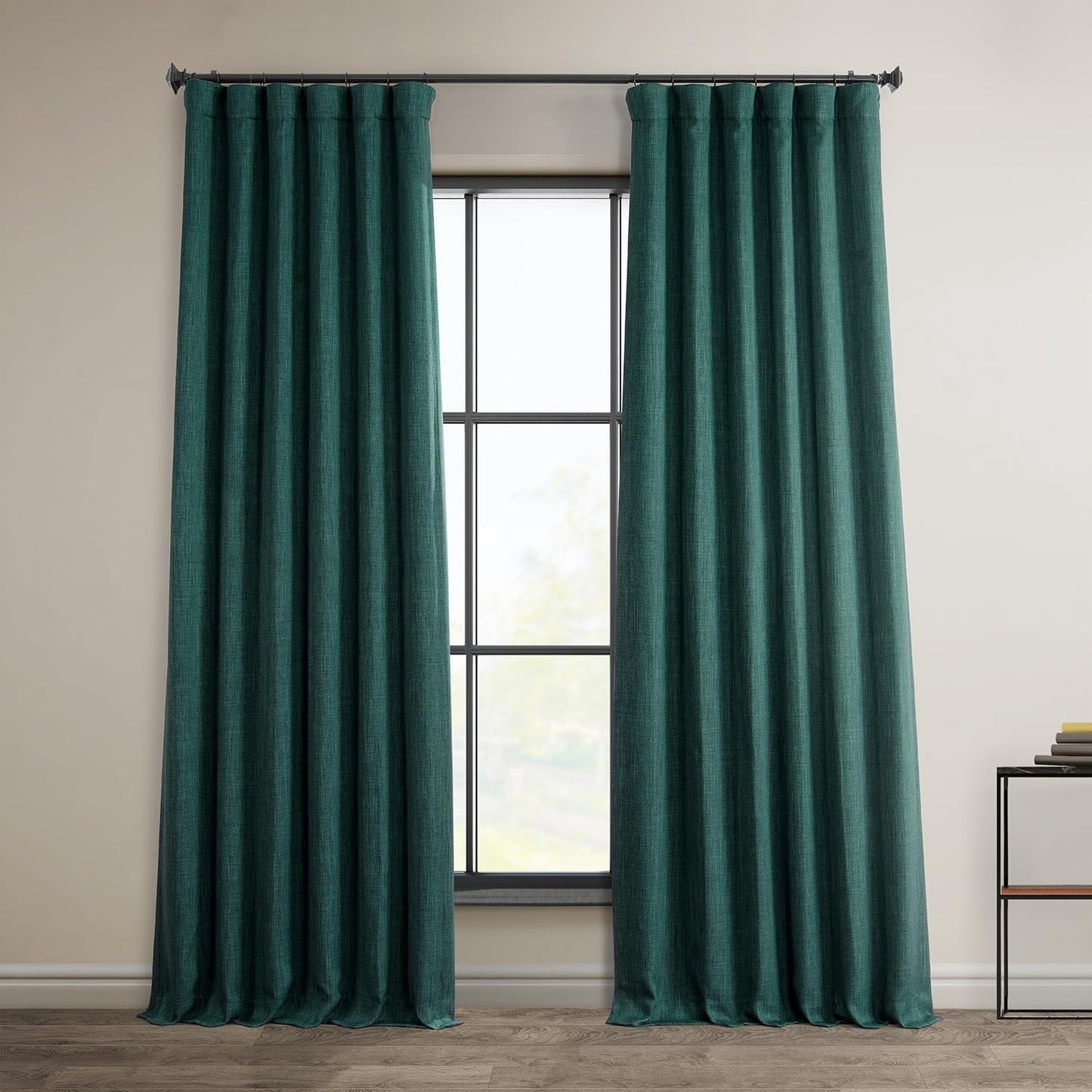 HPD Faux Linen Curtain 100x96" Birch, 1 Panel