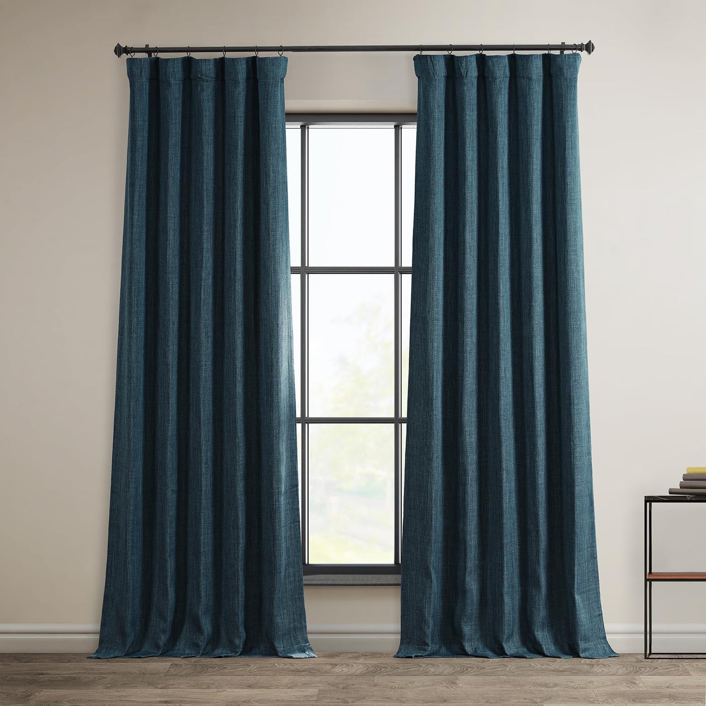 HPD Faux Linen Curtain 100x96" Birch, 1 Panel