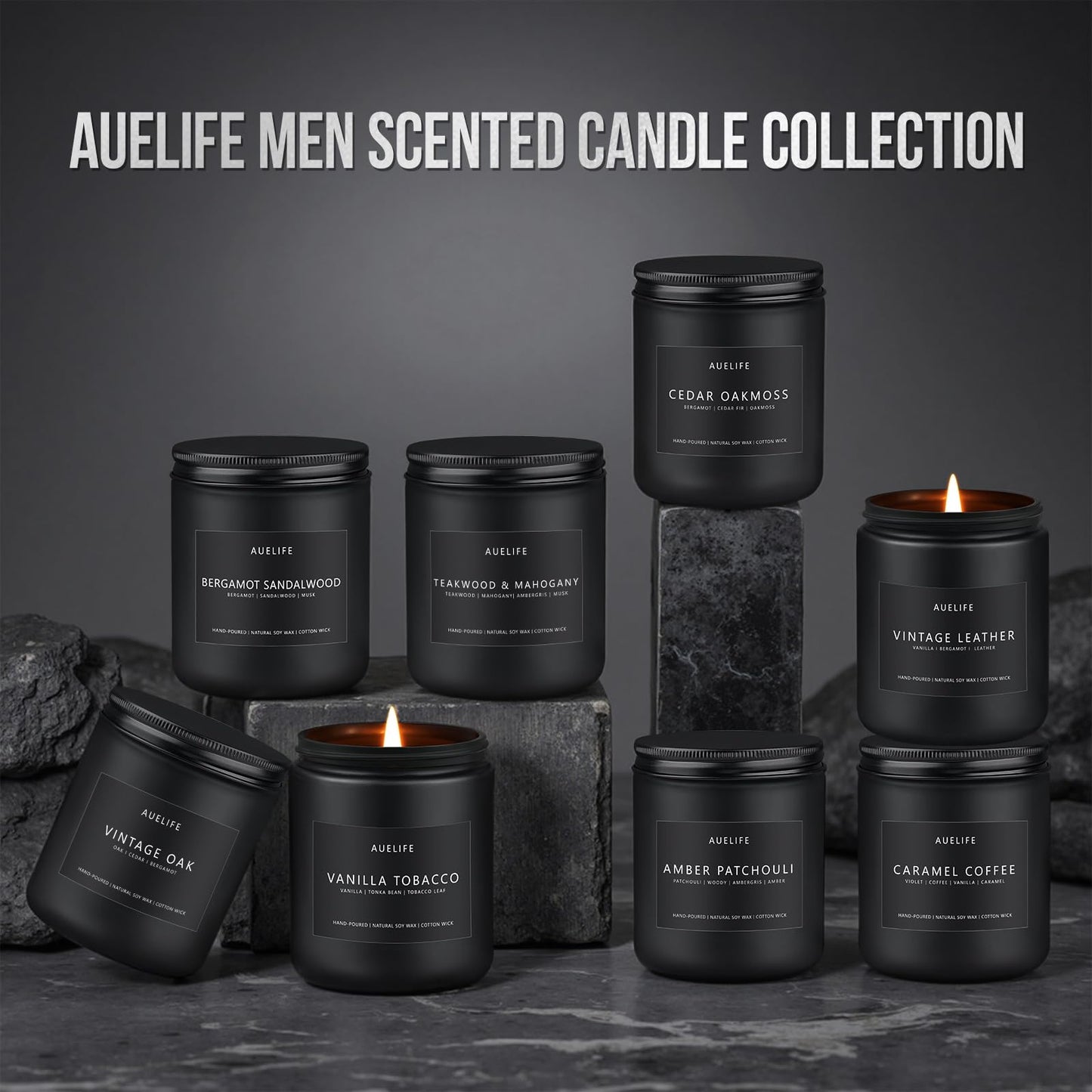 Men’s 4-Pack Scented Candle Set