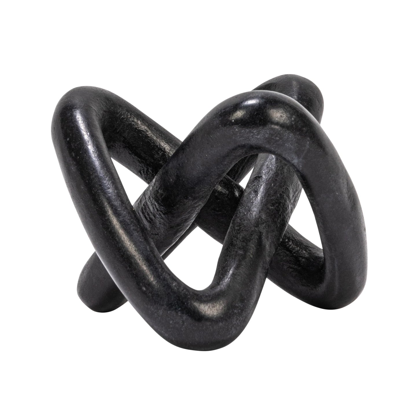 Creative Co-Op Modern Decorative Marble Link Knot, Beige