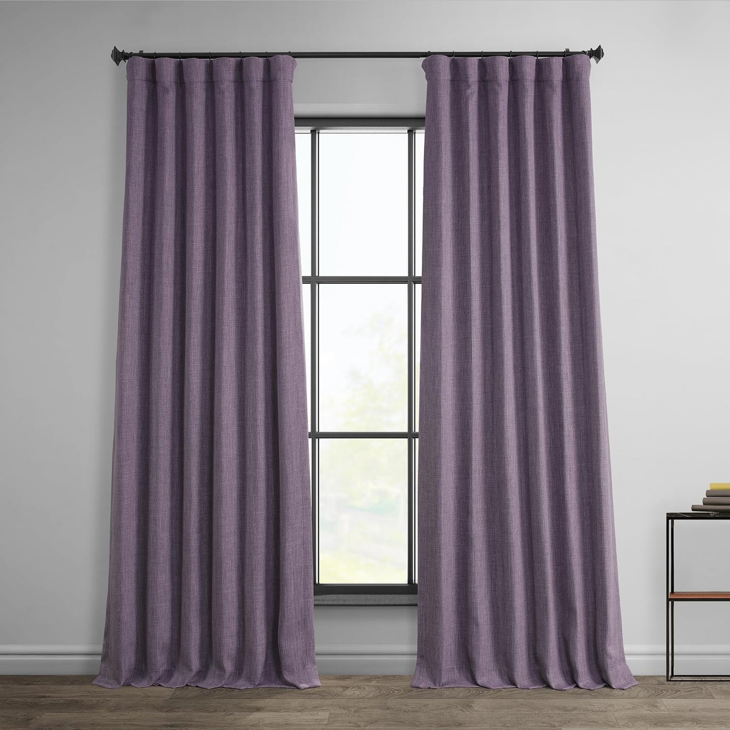 HPD Faux Linen Curtain 100x96" Birch, 1 Panel