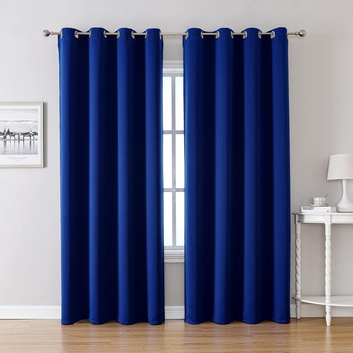 ChrisDowa Blackout Curtains 42x63" Grey, 2 Panels