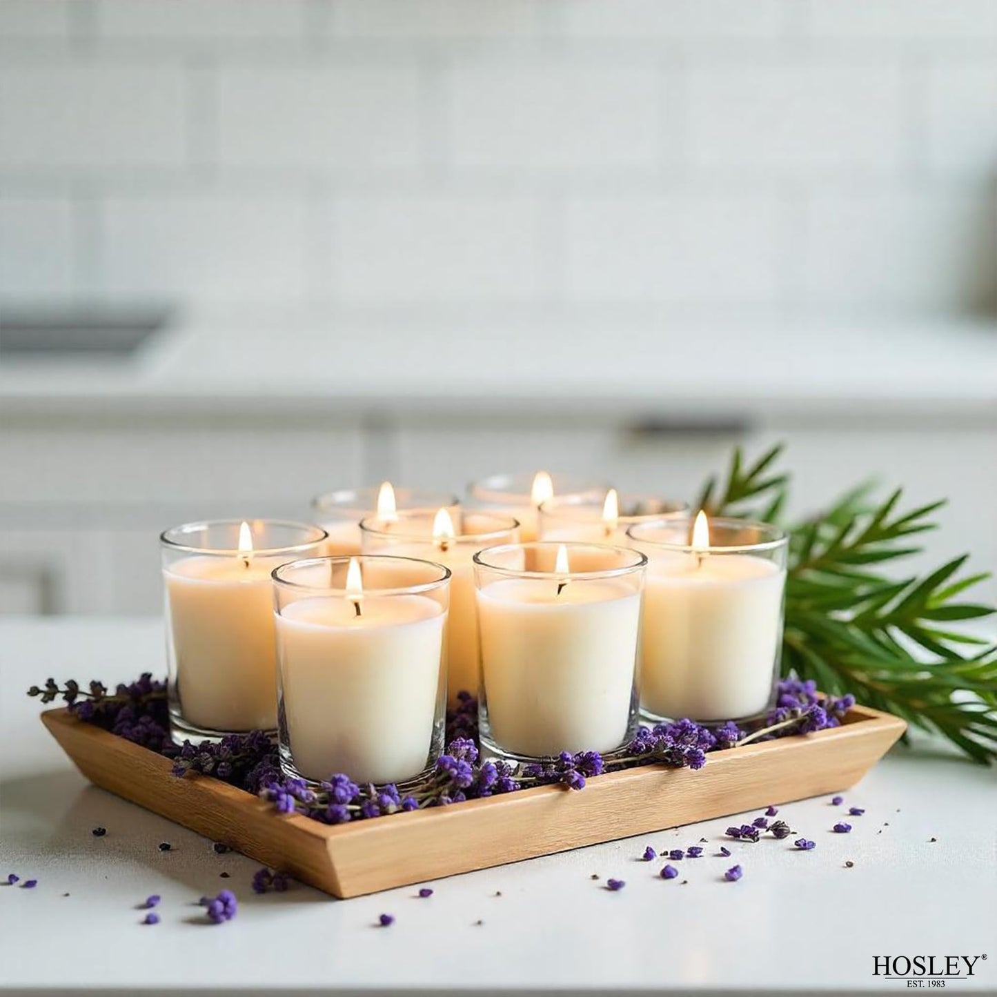 Hosley 240 Ivory Votive Candles