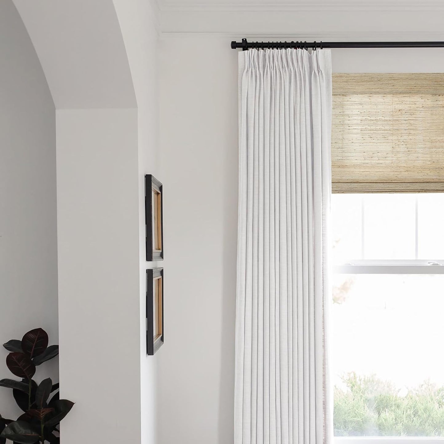 Pinch Pleat Blackout Curtain – 102" Snow White