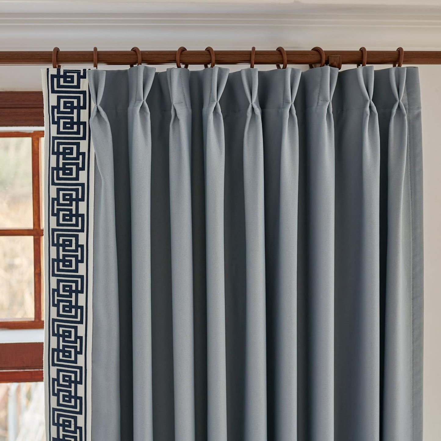 Beige Pinch Pleat Curtains 50x84