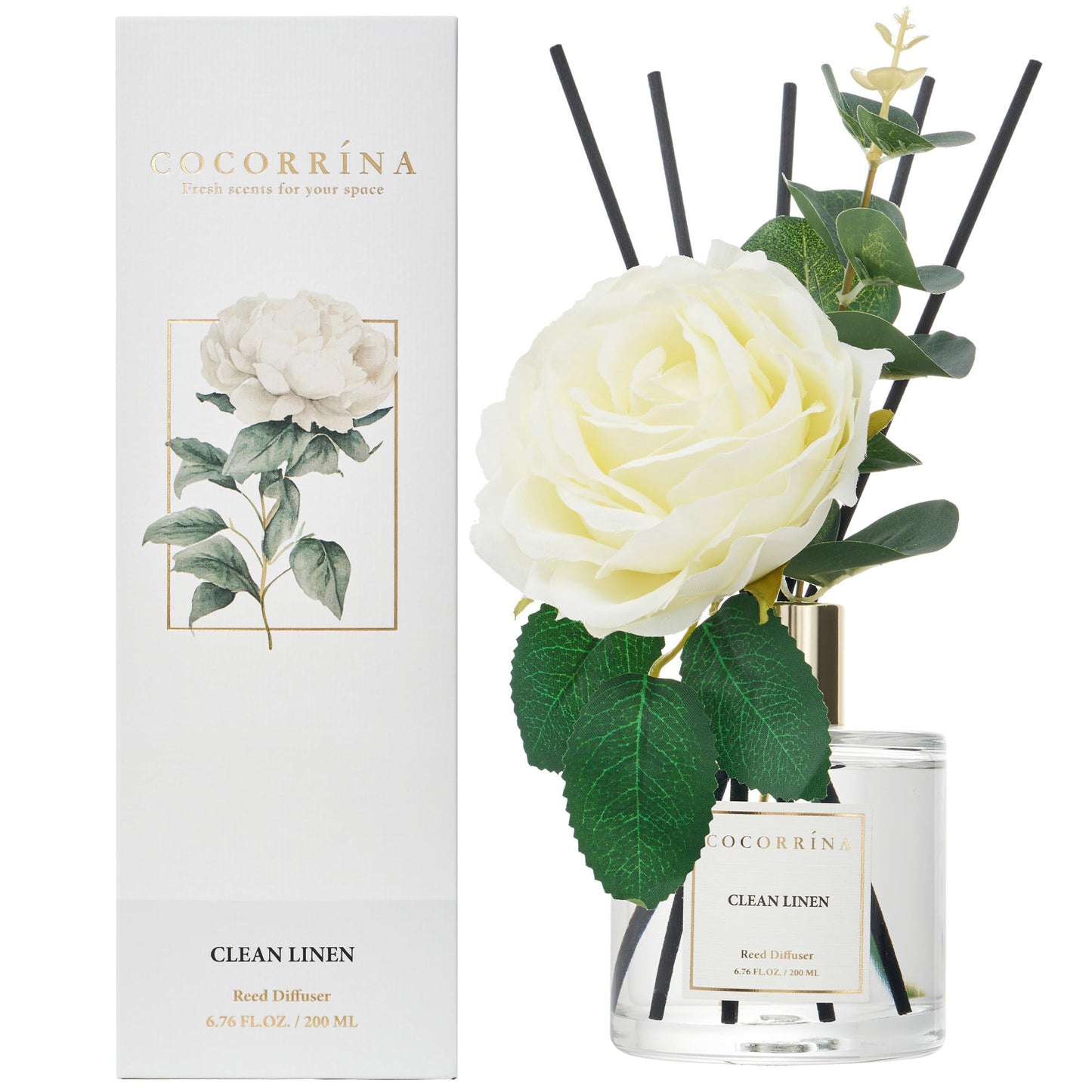 Cocorrína Clean Linen Reed Diffuser 6.7oz