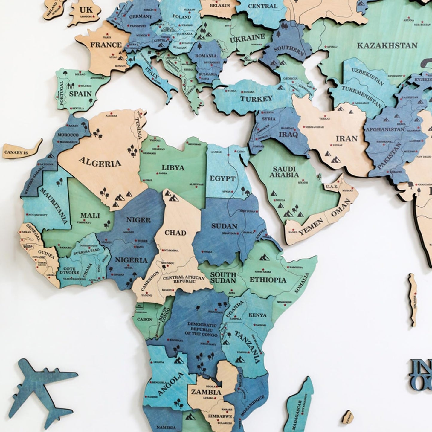 3D LED World Map – Medium