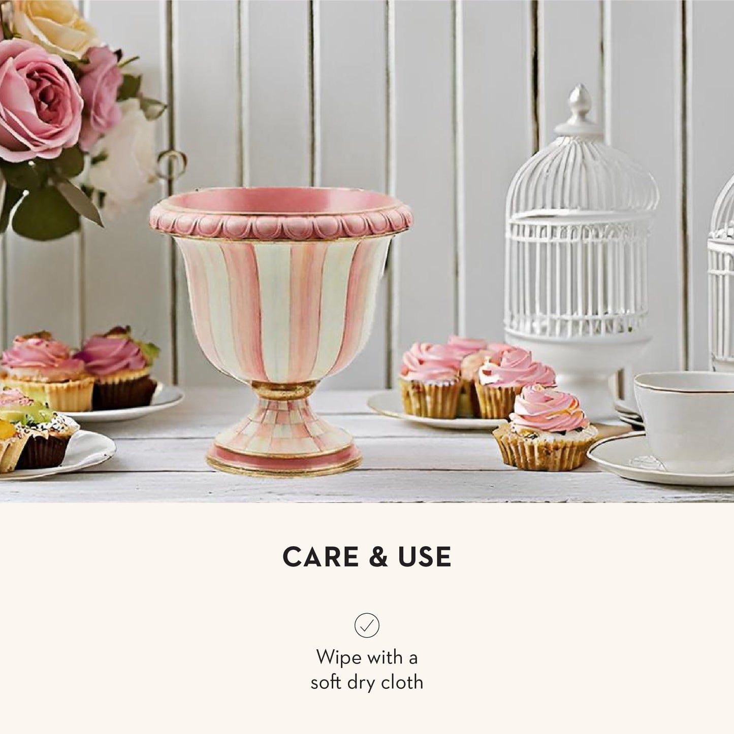 MACKENZIE-CHILDS Urn – Black & White