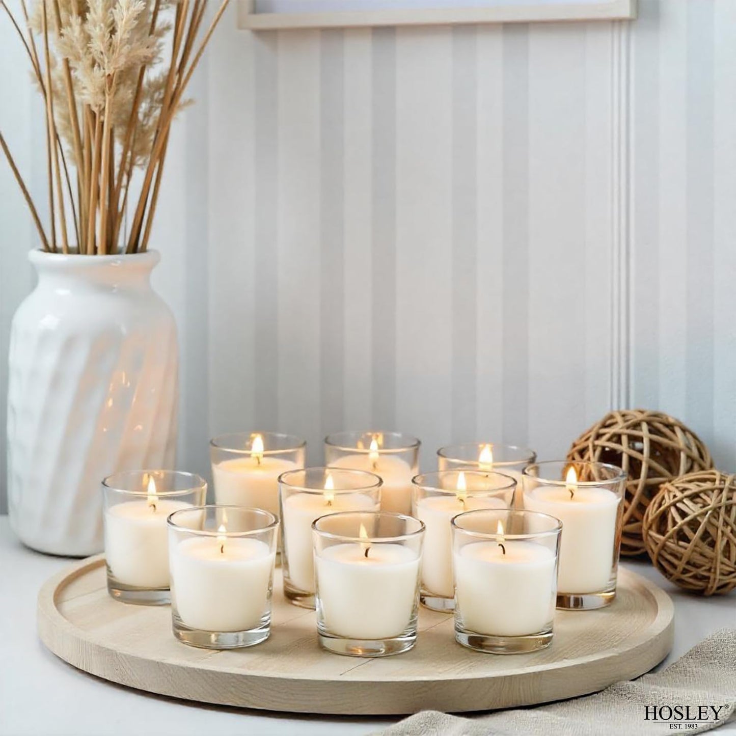 Hosley 240 Ivory Votive Candles