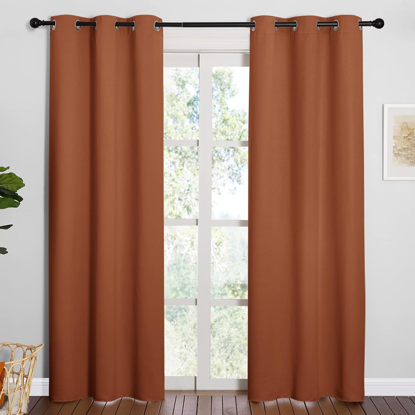 NICETOWN Blackout Curtains 42x63" Black