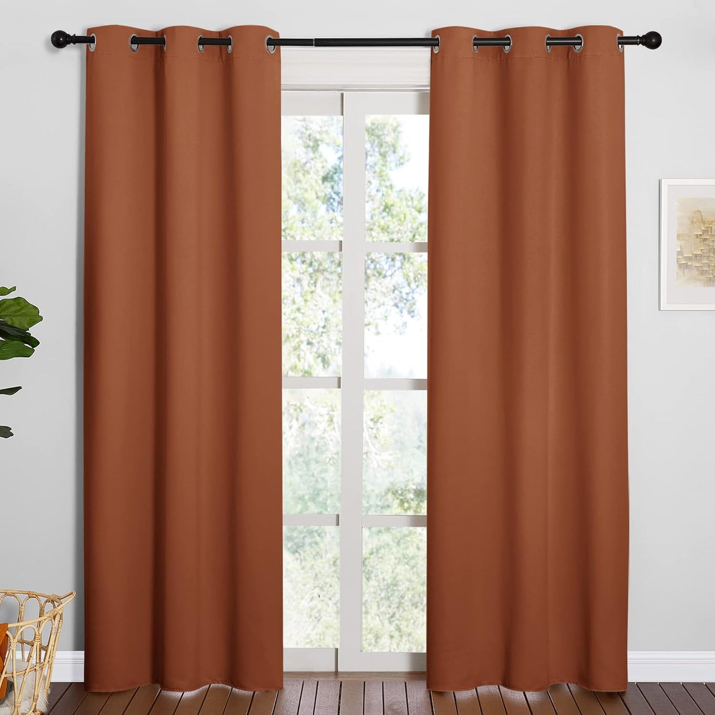 NICETOWN Blackout Curtains 42x63" Cappuccino