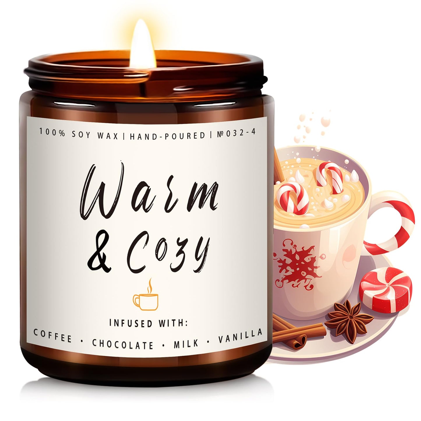 Auelife 4-Pack Fall Scented Candles