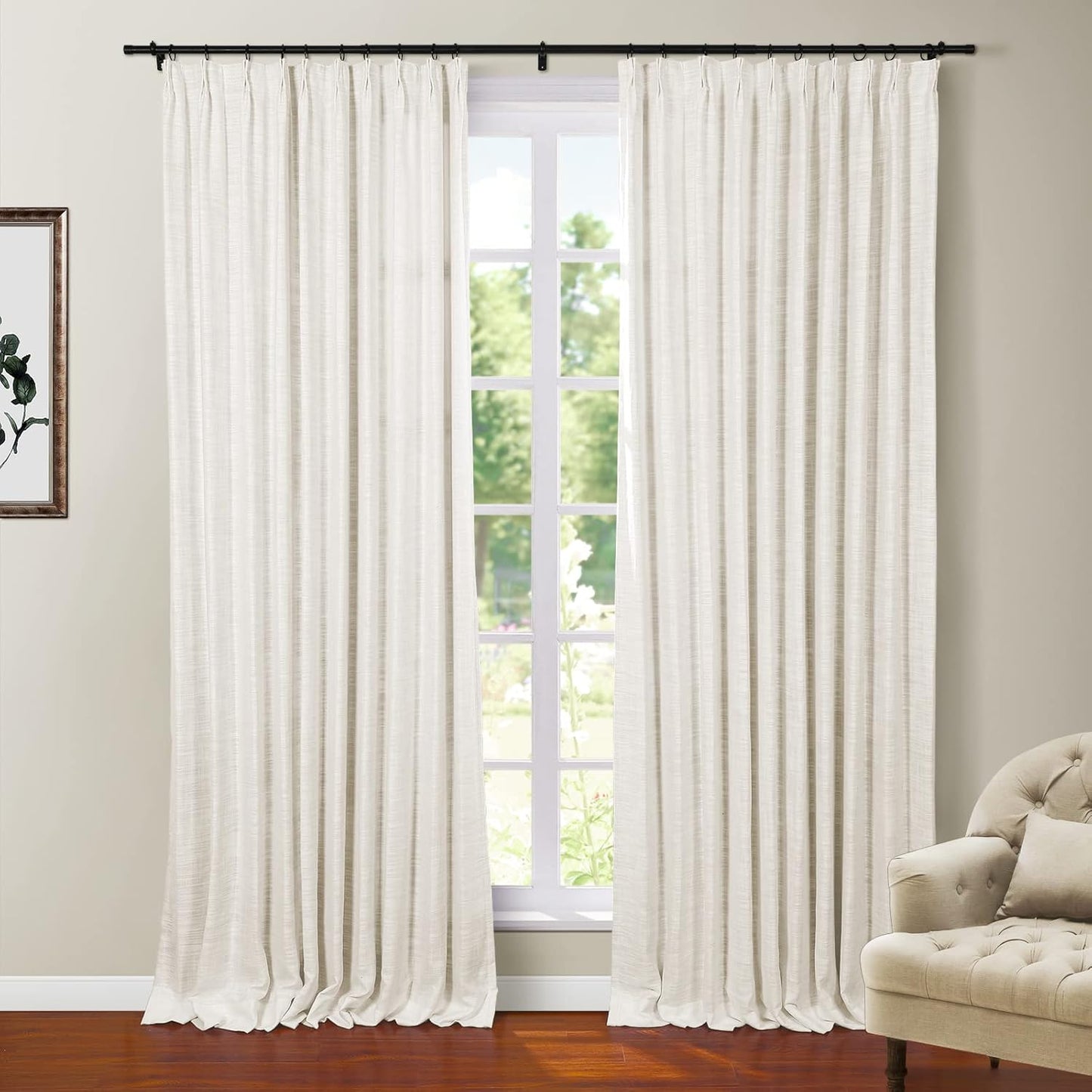 TWOPAGES Polyester Linen Heavy Weight Blackout