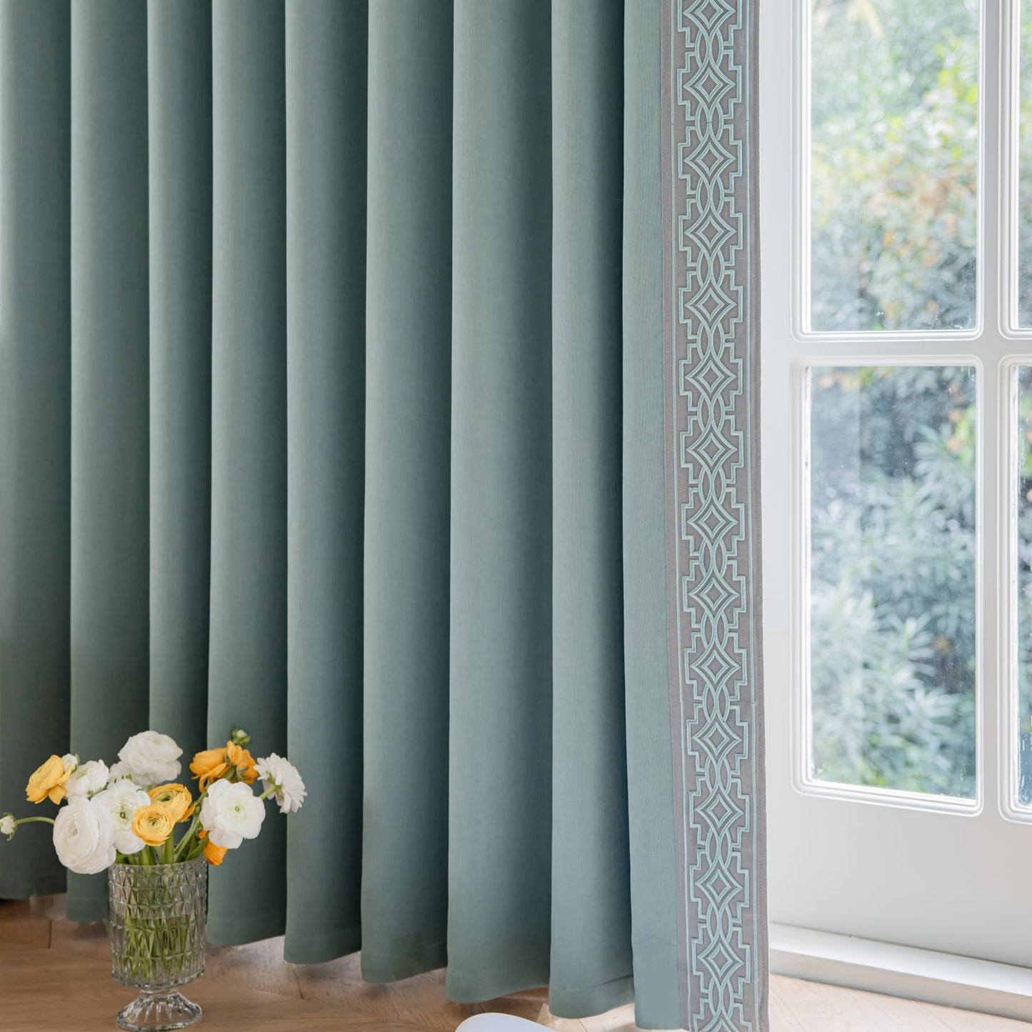 Teal Blackout Pinch Pleat Drapes – 52"x84", 2 Panels