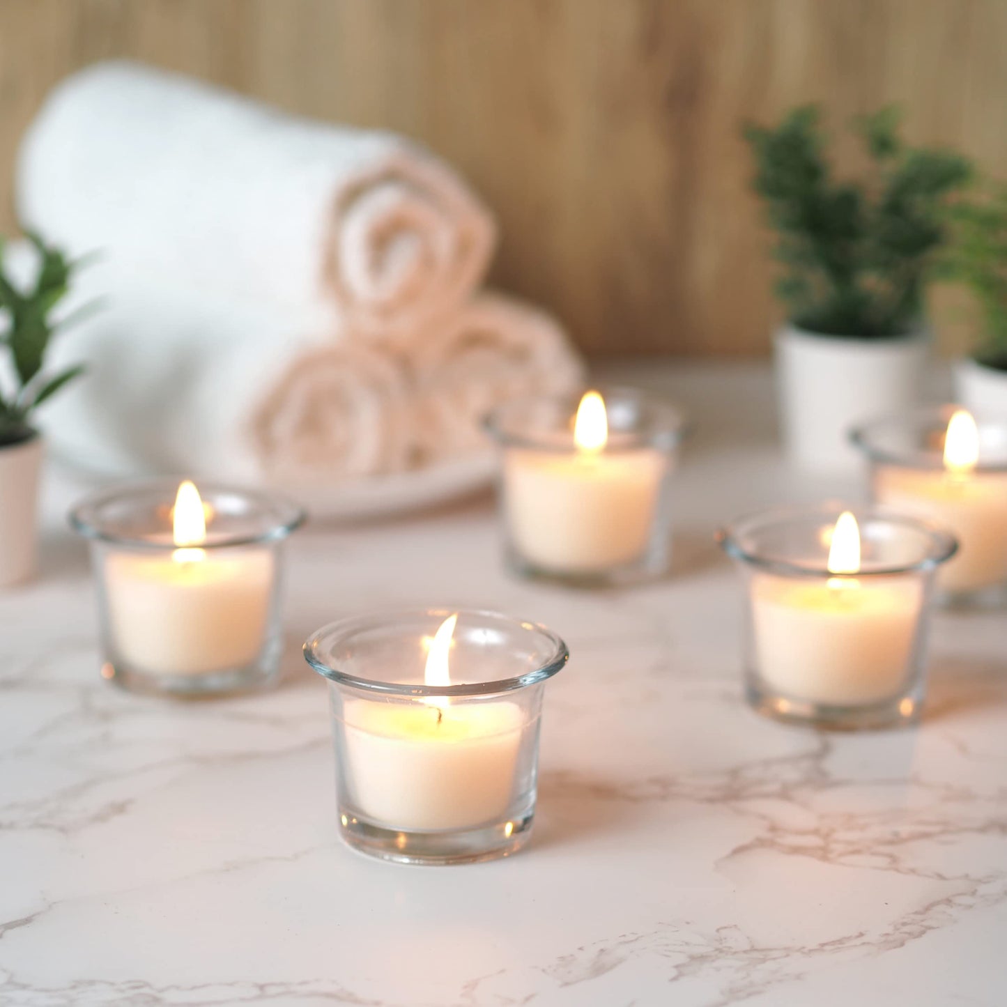 Hosley 240 Ivory Votive Candles