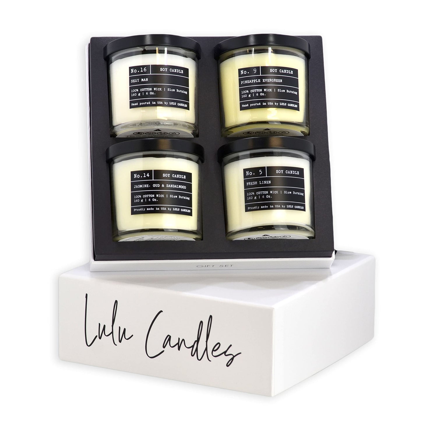 Lulu Jasmine, Oud & Sandalwood Candle, 62 oz