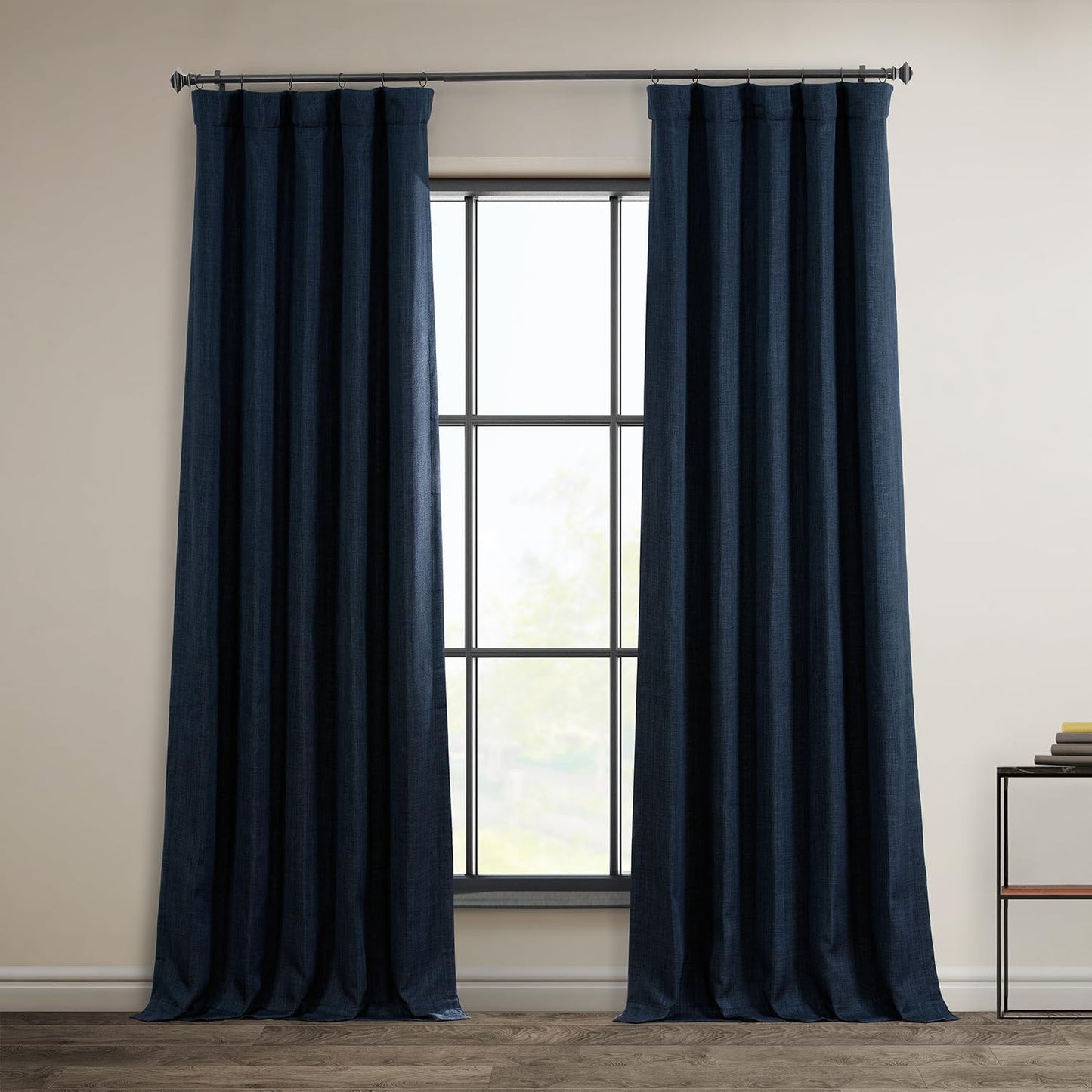 HPD Faux Linen Curtain 100x96" Birch, 1 Panel
