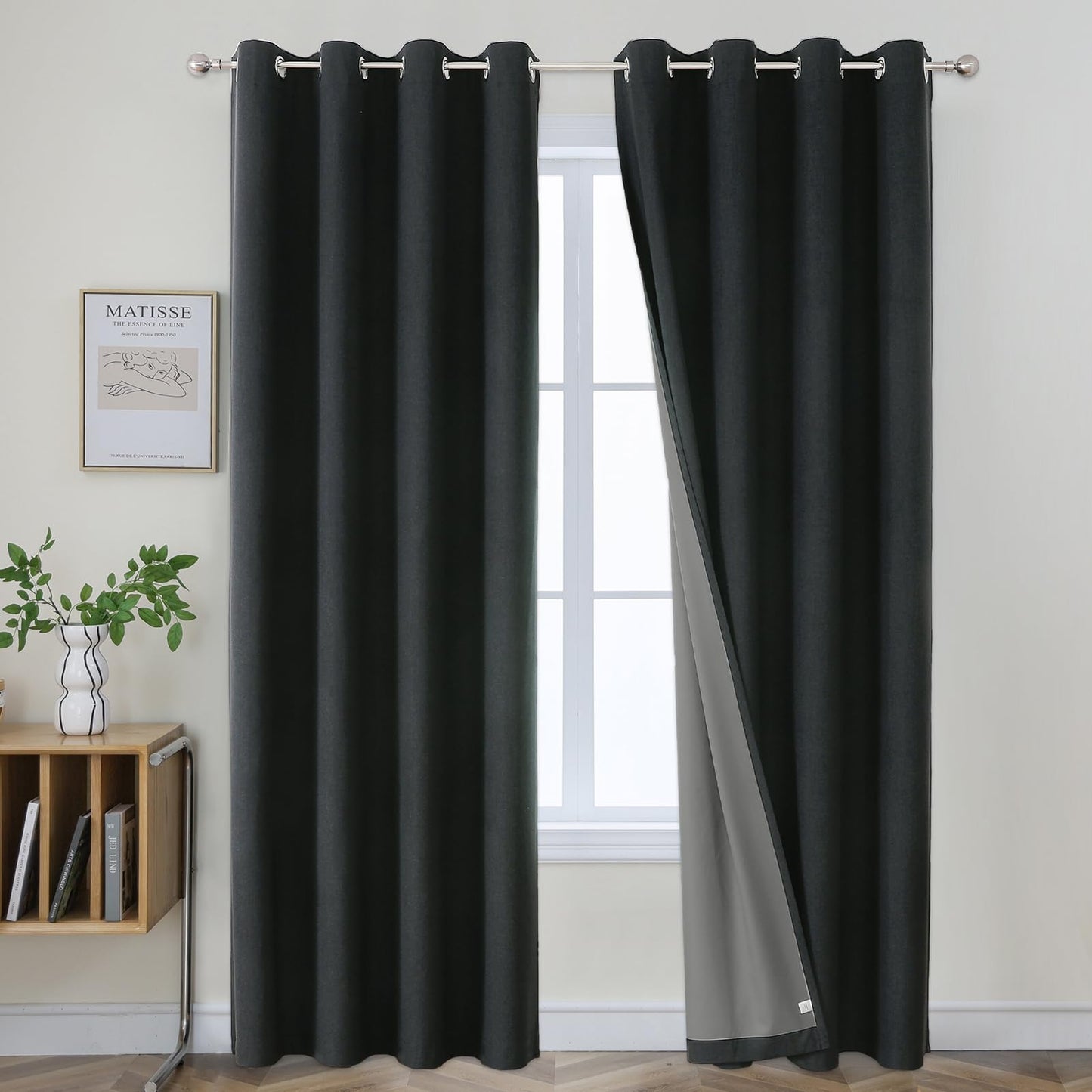 Joydeco Blackout Curtains 96", 2 Panels