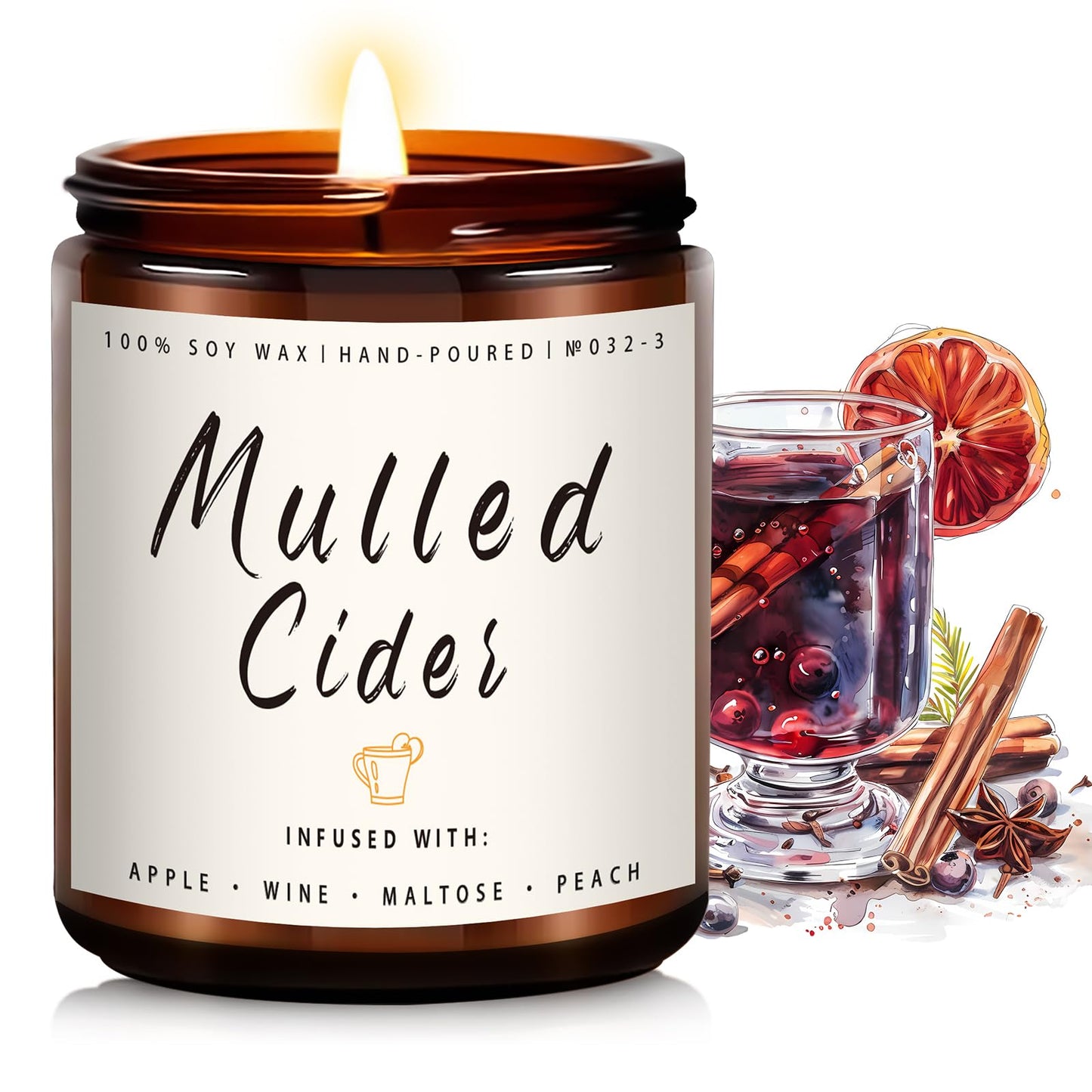 Auelife 4-Pack Fall Scented Candles