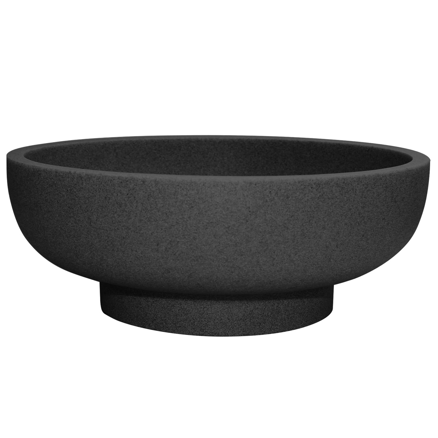 Large Resin Decorative Bowl, Sand Beige